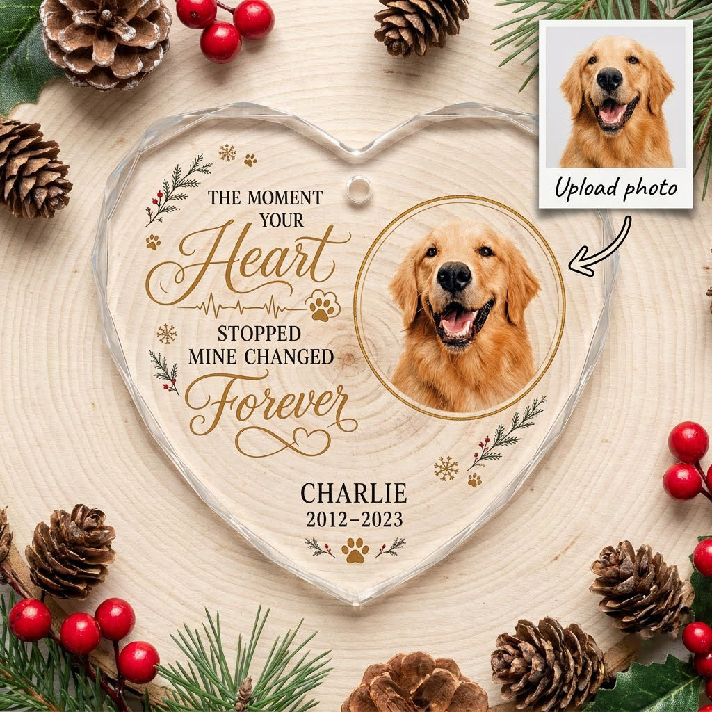 Personalized photo ornament keepsake