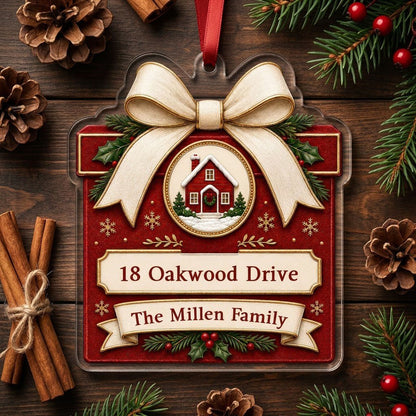 Personalized New Home Gift Box Acrylic Ornament