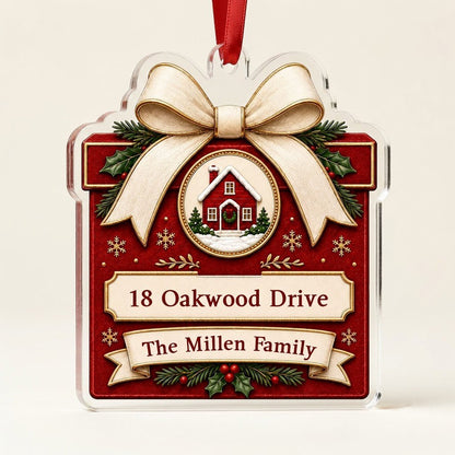 Personalized New Home Gift Box Acrylic Ornament