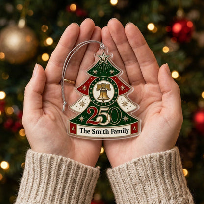 Personalized 250 Years of Freedom Family Acrylic Ornament