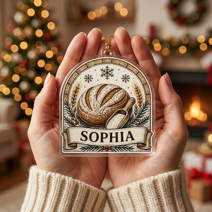 Personalized Baker Bread Christmas Ornament - Custom Name Gift