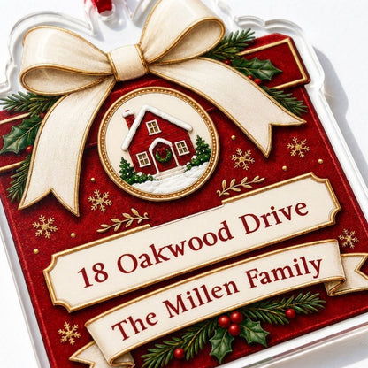 Personalized New Home Gift Box Acrylic Ornament