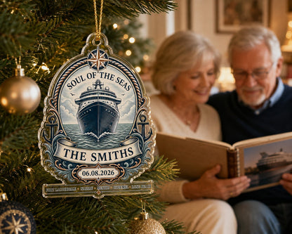 Personalized Cruise Vacation Family Trip Acrylic Ornament