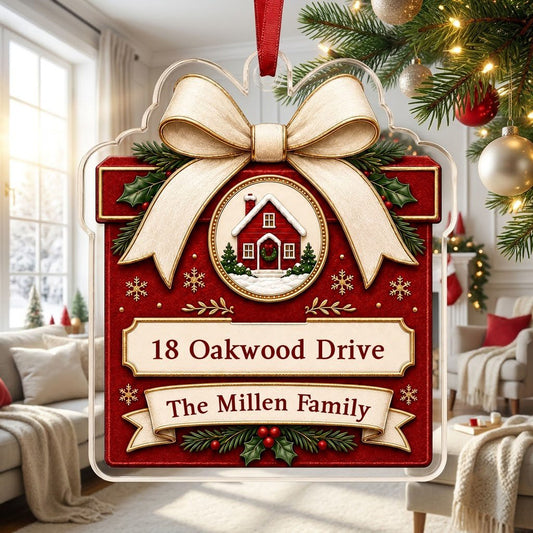 Personalized New Home Gift Box Acrylic Ornament