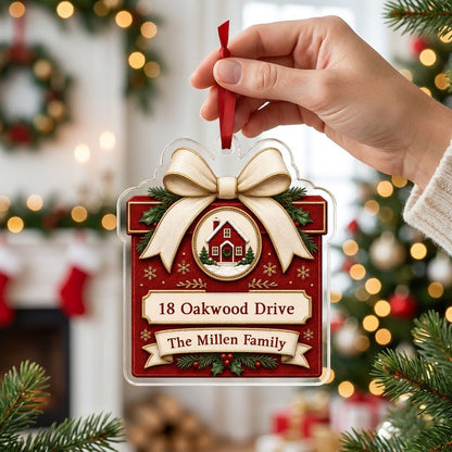 Personalized New Home Gift Box Acrylic Ornament