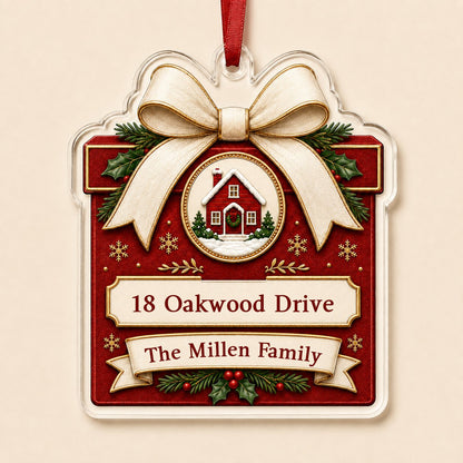 Personalized New Home Gift Box Acrylic Ornament